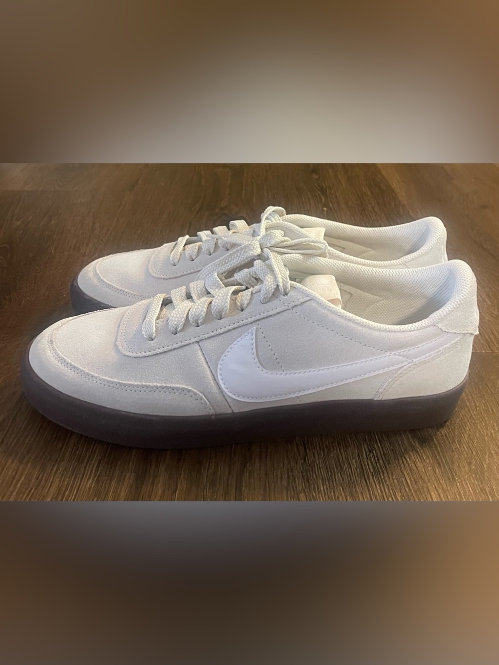 Nike Killshot 2 sneakers in a Pale Ivory and Gum Dark Brown colorway